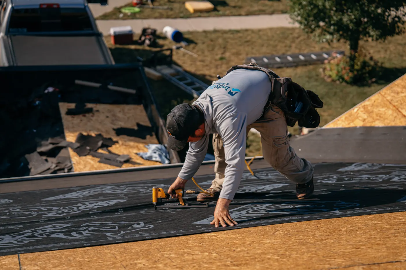 Commercial roof inspection documented in Switz City