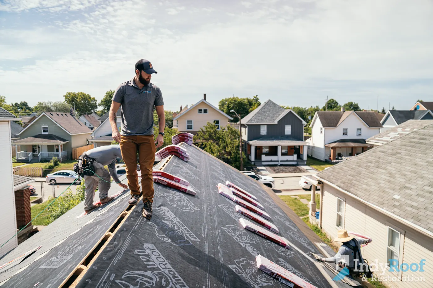 Commercial roof inspection documented in Switz City